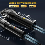 Professional Hair Clippers for Men Cordless Beards Trimmers Kit with LED Display Electric Beard Trimmer for Kid Rechargeable Trimmer Haircut Grooming Kit Gift for Men Women Barber Kids (Black)