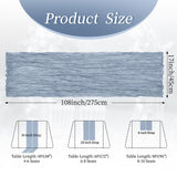 10 Pack Dusty Blue 17 x 108 Inch Cheesecloth Table Runner - Boho Gauze Sheer Fabric for Wedding Baby Shower Party Home Decor