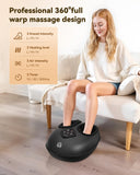 COMFIER 2026 Shiatsu Foot Massager with Heat,Compression,Kneading &Rolling,Foot Massager for Neuropathy,Plantar Fasciitis,Upgraded for Larger Feet Machine(Size 15),Home or Office,for Men Women