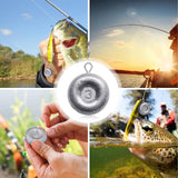 24pcs Sinkers Fishing Weights Coin Disc Sinker Fishing Sinkers Weights  (B-3oz-24pack) Bnqoe