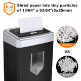 Bonsaii 15-Sheet Office Paper Shredder, 40 Mins Heavy Duty Shredder for Home Office
