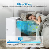 8000 BTU Portable Air Conditioners, 3 in-1 Portable AC Unit Up to 350 Sq.Ft with Dehumidifier, Quiet Air Conditioner with Remote Control, Fast Cool, 24H Timer, Bedroom, Office, Apartments, Black
