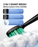 FUMEIKANG Electric Toothbrush for Adults with UV Cleaning, Drying Holder, Pressure Sensor, Smart Timer, Adult Electric Toothbrush Rechargeable Battery, 8 Replacement Brush Heads