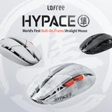 LOFREE Hypace Ultra-Lightweight Wireless Gaming Mouse, 47g, PAW3950 Sensor, 40K DPI, 8K Polling Rate, Mg Alloy Frame, Tri-Mode(Bluetooth/2.4GHz/Wired), 100Hrs Battery for PC/Mac (Crayon Grey)