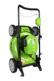 Greenworks 40V 21" Cordless Brushless Push Mower, 4.0Ah + 2.0Ah USB Batteries and Charger Included