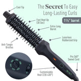 Inch Thermal Brush for Effortless Curls, Volume & Waves MINT