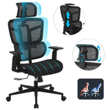 Office Computer Desk Chair, Ergonomic Desk Chair Mesh Computer Chair with Wheels LVVEZin