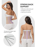 SHAPSHE Waist Trainer Belt for Women Workout Cincher Tummy Control Trimmer Corset Shapewear Segmented Postpartum Band, M Tan