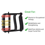 YPCBYNBS Hand Exerciser,Finger Exerciser and Hand Strengthener for Hands,Finger,Wrist,Forearms and Thumbs Therapy,Black YPCBYNBS