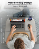 SAIJI Laptop Lap Desk for Bed & Couch with Soft Armrest, Bed Desk Table