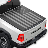 Flag Truck Tonneau Cover for 2002-2025 Ram 1500 (Classic Body ONLY) / 2003-2024 Ram 2500/3500 with 6.4 ft Bed All-Weather Soft Roll Truck Bed Cover for Truck Black Flag ONLY for Classic Body