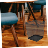 2pcs Black Metal Mesh Wastebaskets for Office and Home Use
