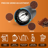 CF WISDOM Espresso Manual Burr Coffee Grinder – CNC Stainless Steel Conical Burrs, Dual Bearings, Precision Adjustable Hand Grinder