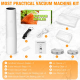 GURITHE Smart Vacuum Sealer for Food with LED Display, 65kPa Strong Suction Handheld Vacuum Sealer Machine for Reusable Bags & Mason Jars, Portable Food Sealer for Meal Prep, Camping & RV, Washable
