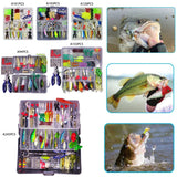 Pezlun Fishing Lures Freshwater Bait Tackle kit.Tackle Box Including Fishing Tools,crankbaits topwater Lures,Soft Lures,Jigs,Spoons and More Fishing Gear Set.Suitable for Bass Trout Salmon.(A245PCS) Pezlun