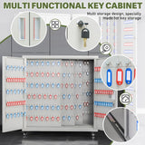 Secure 600 Bit Steel Key Cabinet for Real Estate Ants Capaci Key ment Box with Lockable Hoo Labels and Safe