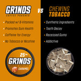 Grinds Coffee Pouches 18 Per Can | 10 Cans Caramel | Caffeine Pouches