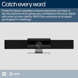 Studio 4K USB Video Conference System (Plantronics) - Camera, Microphone, & Speaker Bar for Small & Medium Conference Rooms Poly
