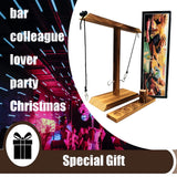 Ring Toss Game for Kids and Adults, Large Base Hook and Ring Game, Family-Friendly Indoor Holiday Fun or Outdoor Patio Games, White Elephant Gifts