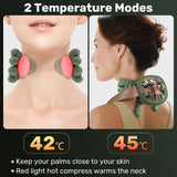 TREEFIA Shoulder and Neck Massager with Heat Heated Massager, Neck Massager with Fingers, Shoulder Massager with Hands, Simulates a Real Palm Massage for Comfort, Relax Muscle Tension