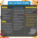 Upgraded 3-in-1 Belgian Waffle Maker 1200W, Breakfast Sandwich Maker & Waffle Iron with Removable Nonstick Plates, 5-Gear Temperature Control