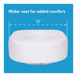Toilet Seat Riser - Adds 5.5 Inch of Toilet Height - Raised Toilet Seat with 300 Pound Carex