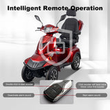 Heavy Duty 4 Wheel Mobility Scooters for Seniors, 1000W Powerful Motor Electric Mobility Scooter, 60V 20Ah All Terrain Mobility Scooters for Travel with Safety Belt/Charger/Basket/Rearview Mirror