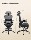 SIHOO B100 PRO Ergonomic Mesh Office Chair with Footrest