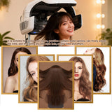 Glowdora Professional Upright Hair Dryer with 360° Mobile Base, 800w Powerful Drying & Home, Adjustable Timer and Temperature for Hair Coloring, Perming, and Conditioning Black