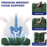 IASEAHK Outdoor Chair Cushions Set of 4, 19" x 19" x 5", Waterproof Outdoor Seat Cushions for Patio Furniture, Fade-Resistant Patio Chair Cushion