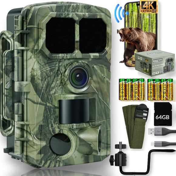 M. A. C.® 4K Trail Camera equipped 48MP Resolution, 0.2s Trigger Speed, 2