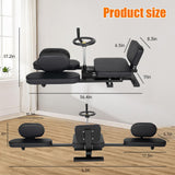 200° Split Machine for Flexibility – Heavy-Duty Leg Stretcher Machine with Handwheel, Cushioned Seat, 220 lbs, Fits Users Under 5.6 ft – Stretching Machine for Yoga, Ballet, Fitness, Splits Training