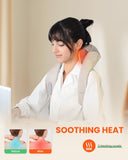 Cordless Neck Massager with Heat, 4D Deep Kneading Neck Shoulder Massager for Pain Heycool
