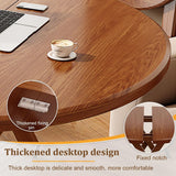 Expandable Round Drop Leaf Dining Table - Space-Saving Folding Dining Table for Smals, Multifunctal Kitchen & Dining Room Fur, Cact Design for Easy Sto
