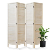Room Dividers and Folding Privacy Screens, Wood Louvered Separators Divider Wall for Home Office