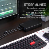 compatily LV22 28TB USB-C 10Gbps External HDD and HUB – Portable Enterprise Hard Drive for Professional Media Creators and Work from Home Office