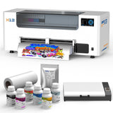 DSV A3+ Plus F1080 DTF Printer with Oven, One-Click to Print, Automatic Cleaning & White Circulation, 5” LED Multi-Function Touch Screen, 2X Speed Print Compared to L1800, 2-Year Free Ink