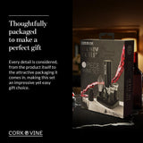 Cork & Vine Rechargeable 7-Piece Electric Wine Opener Set – Automatic Corkscrew with Charging Base, Wine Aerator Pourer, Foil Cutter & Vacuum Wine Stoppers – Wine Accessories Gift Set