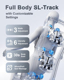 iBooMas Deep Tissue Massage Chair, Full Body Zero Gravity Massage Chair with SL Track, 12+6 Modes, Auto Extending Footrest, Body Scan, Foot Roller, Heating, Airbags, APP & AI Voice Control (White)