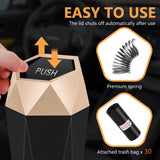 OUDEW Car Trash Can with Lid - 2-Pack, Interior Accessories for Vehicles, Leakproof Garbage Can with 30 Detachable Trash Bags, Multipurpose Organizers