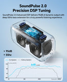 dbsono Portable Bluetooth Speaker Wireless: 100W(Peak) SoundPulse 2.0 with BassBoost, Waterproof Loud Party Speakers, Unlimited Pairing, TWS for Outdoor/Indoor, Beach Vacation Essential, Blue