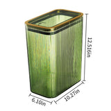 Transparent Trash Can, Bathroom Trash Cans with Lids, 2.6 Gallon Garbage Can for Bedroom