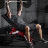 YOLEO Commercial Adjustable Weight Bench - MAX 2300LBS  Home Gym, Decline/Flat/Incline Bench Press 2.4" Thick Pad (6-Step Assembly) (Weight Bench Black)