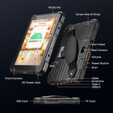MUNBYN Rugged Tablet Scanner IRT01P, Android 14 Industrial Tablet, Works with Zebra SE4710 Scanner, 8GB+128GB Barcode Scanner, 700nit, IP67 Waterproof Rugged PC