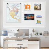 Extra Large Bulletin Board 96" x 48", Felt Pin Board, Warm White