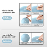 FITMIND Pilates Ball 10 Inches Small Exercise Ball,Core Ball with Inflation Straw, Barre Ball,Bender Ball for Yoga, Stability, Fitness, Ab, Core,Workout,Physical Therapy-Blue FITMIND
