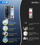 New Upgrade Hydrogen Water Bottle Generator【Industry TOP - 24-Hour Hydrogen Lock】【NO.1 Double Hydrogen Content】| 0 Chlorine & 0 Ozone | 100% Leak-Proof Seal, Sports Hydrogen Water Bottle for Gym