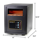 EdenPURE Classic CopperPLUS Infrared Heater — 1500 W Energy-Efficient Zone Heater for Large Rooms up to 1000 sq ft — Quiet Operation, Cool-Touch Safety, Portable Comfort for Home, Bedroom or Office