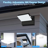 BIRITALO 18000LM Modern Security Flood Light, 360° Rotatable Areas Lighting