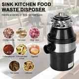 Viprh 3/4 HP Under Sink Garbage Disposal - 2800 RPM Kitchen Food Waste Disposer with Plug and Safety Features